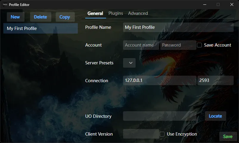 Launcher Profile Setup