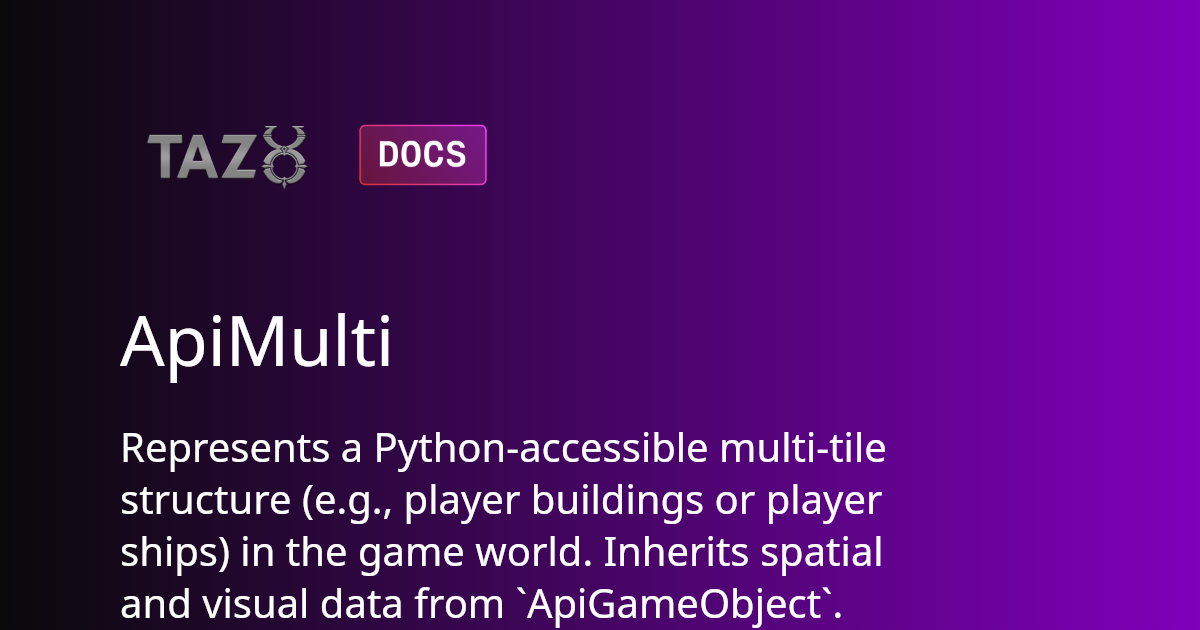 ApiMulti | TazUO